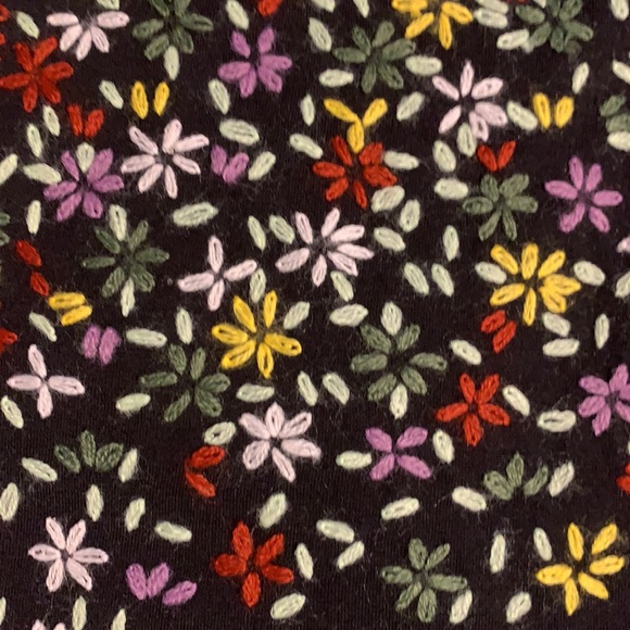 NEW w tags DKNY black flowered top, size petite - Picture 7 of 9